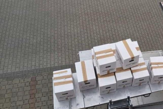 Behördenumzug in Grossschweidnitz mit einem Möbellift